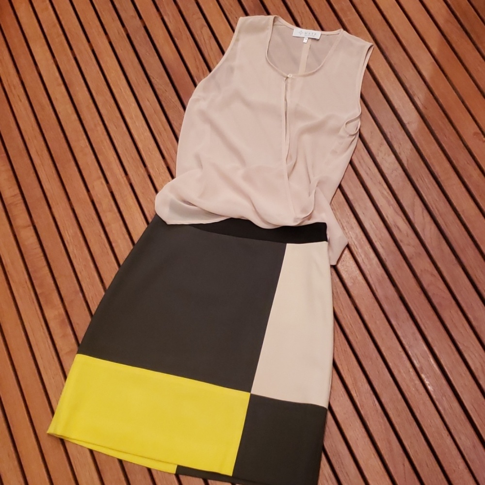 Kate Spade color block skirt